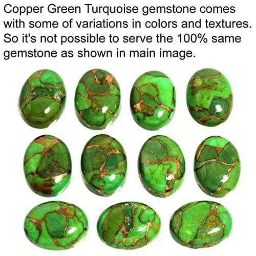 JEWELOPORIUM Copper Green Turquoise Silver Ring Size 9, 925 Sterling Silver Ring for Women, Marquise Gemstone Boho Jewelry — view 4