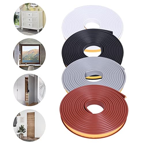 U-Shape Edge Banding, 16.4ft Self Adhesive Veneer Edging,TPE Flexible Furniture Edge Protector for Cabinet Repair Furniture Restoration (32MM, White) — view 4