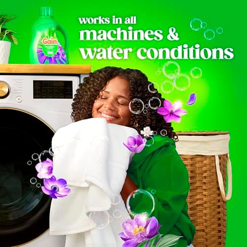 Gain Liquid Laundry Detergent, Moonlight Breeze Scent, Freshness + Odour Fighting, Laundry Detergent Liquid Soap, 107 loads, 4.5L — view 8