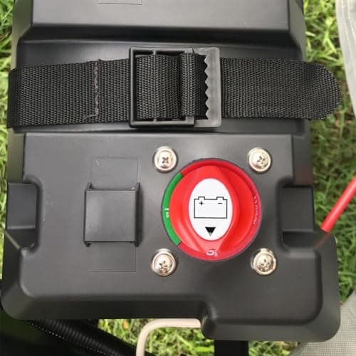 Ampper Battery Disconnect Switch, 12-48 V Battery Power Cut Master Switch Disconnect Isolator for Car, Vehicle, RV and Boat (On/Off)