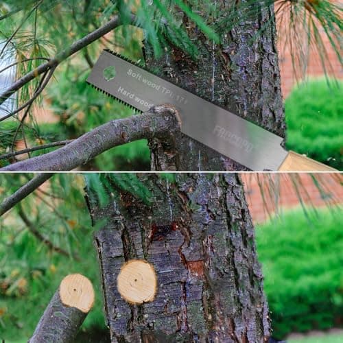 Frocopo Hand Saw Woodworking Tools, 6-Inch Pull Saw, Flexible Double-Edge Blade 17/11 TPI, Japanese Flush Cut for DIY Craft, Non-Slip Wood Handle, Sharp & Lightweight for Woodworking and Garden Trim — view 4