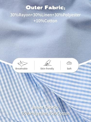 Volunboy Toddler Boy Clothes Baby Linen Tuxedo Suit Set Boys Blazer Pants Bowtie Dress Clothes (LightBlue, 4-5T) — view 5