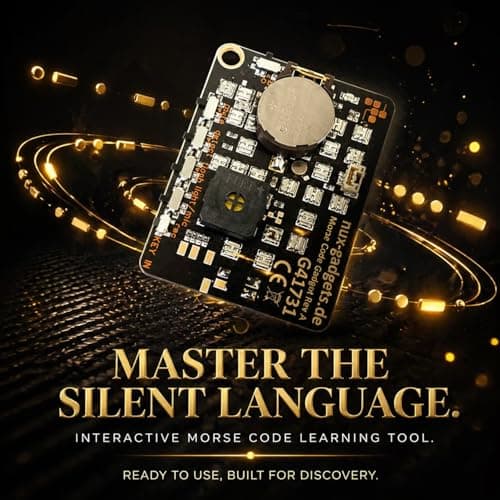 Morse Code Trainer Card Pro (LED Edition), Portable Trainer Morse Code Trainer, Morse Code Learning Kits for Hobbyists & Beginners (2 pcs)