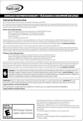 Yoshi and the Mysterious Book Standard - Nintendo Switch 2 [Digital Code]