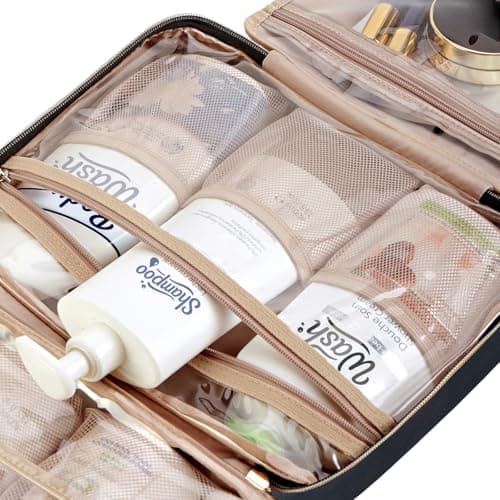 NISHEL Travel Toiletry Bag for women, Portable Hanging makeup Organizer — view 5