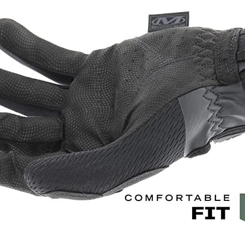 Mechanix Wear: Tactical Specialty 0.5mm High-Dexterity Work Gloves with Secure Fit and Precision Feel, Tactical Gloves for Airsoft, Paintball, Utility Use, Shooting Gloves for Men (Black, Large) — view 3