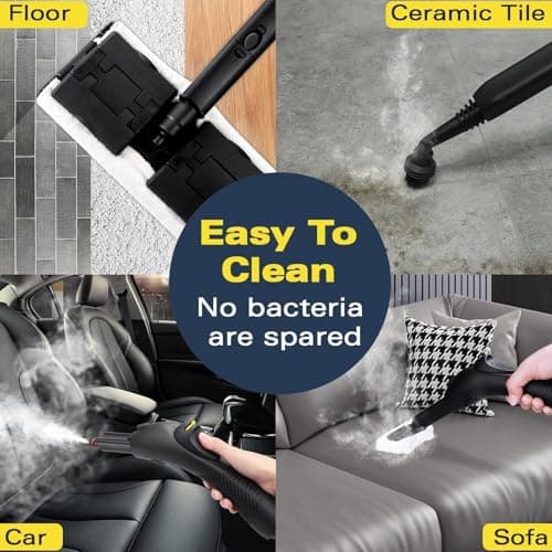 Waitbird Steam Cleaner,Multi-Purpose Steam Engine with 21 Accessories,248 ° F High-Temperature Steam,Suitable For Floors,Kitchen Oil Stains,Tiles,Carpets,Cars,Toilets-Yellow — view 4