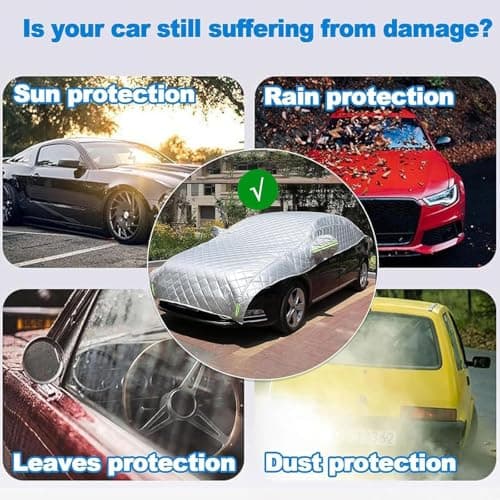 Hail Protector Car Cover Padded Blanket for SUV Jeep-Length (181 to 200 Inch) Padded Blanket Anti-Hail Car Covers 5-Layer Heavy — view 6