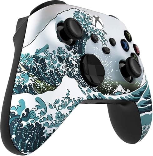 Custom Controllerzz Wireless Controller for Microsoft Xbox Series X/S & Xbox One - Custom Soft Touch Feel - Custom Xbox Series X/S Controller (X/S Waves) — view 2