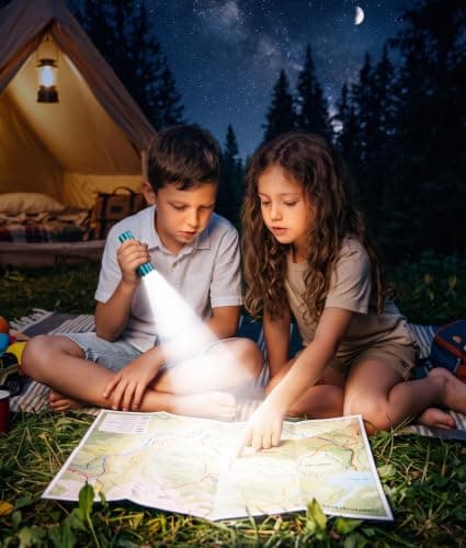 LED Mini Flashlights 6 Pack, 9-LED Small Flashlight with Lanyard, Assorted Color Aluminum Pocket Flashlight, AAA Battery Powered Handheld Lights for Kids, Camping, Home Emergencies, Night Reading