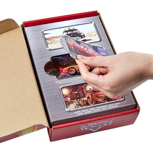 Mattel Disney and Pixar Cars Toys, Radiator Springs 3-Pack of Die-cast Toy Cars & Trucks with Lightning McQueen, Mater & Sheriff​​​ — view 2