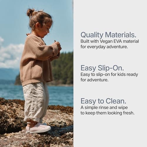 Native Shoes Unisex-Kids Jefferson Sneakers, Shell White/Shell White, 6 Toddler — view 4