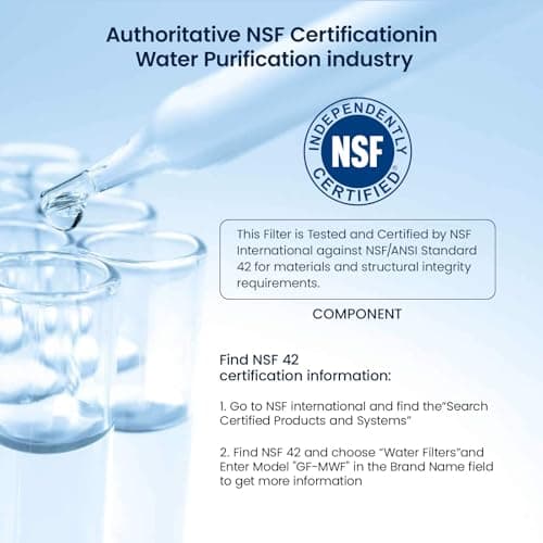 GLACIER FRESH Replacement for MWF Refrigerator Water Filters, SmartWater MWFP, MWFA, GWF, HDX FMG-1, WFC1201, RWF1060, 197D6321P006, Kenmore 9991, 1 Pack — view 5