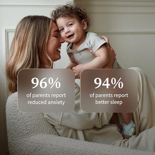 Owlet Dream Sock Smart Wearable Baby Monitor Tracks Heart Rate & Oxygen in Real Time Parents Receive Alerts, Sleep Insights & More via App - Mint — view 4