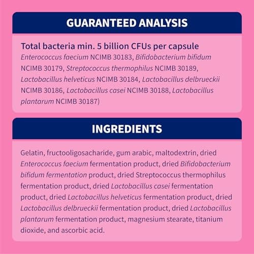 Nutramax Proviable Probiotics for Dogs and Cats, Daily Digestive Health Supplement with Multiple Strains of Bacteria, Cat and Dog Probiotics Plus Prebiotics, 30 Capsules — view 6