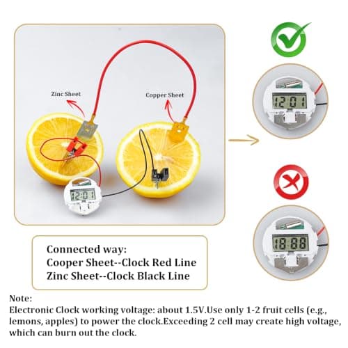 6 Pack Fruit Battery Science Kits for Kids Ages 8-12, Bulk STEM Kits 8-10 — view 3