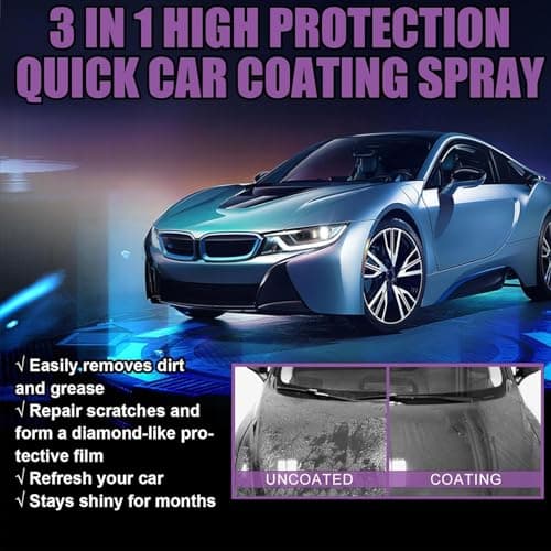 EZGHAR Sopami Car Coating Spray, Quick Effect Coating Agent, Persistent Type, Liquid Glass Coatings For Cars, Multifunctional Coat Renewal Agent Spray (2 PCS)