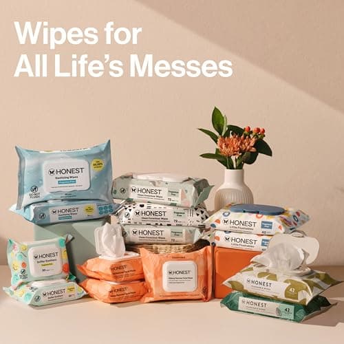 The Honest Company Hypoallergenic Multi-Use Baby Wipes for Sensitive Skin, Sunburst, 864 Count — view 8