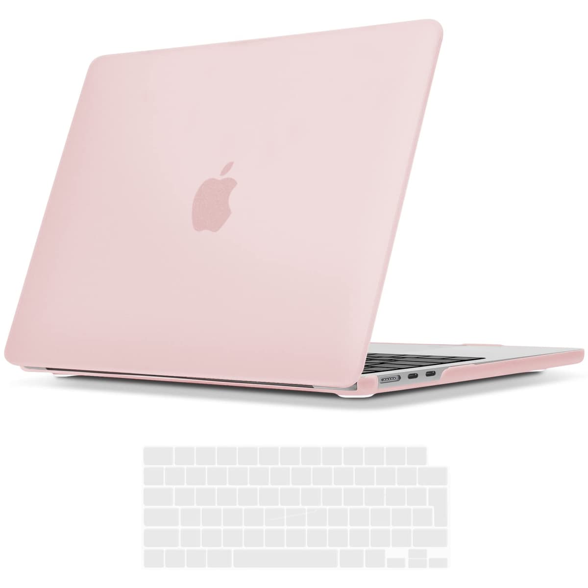 TECOOL Case compatible with MacBook Air M1 & MacBook Air 13 inch Retina 2020 2019 2018 (A2337 A2179 A1932), Plastic Snap On Hard Shell Cover & UK EU Keyboard Protector, Crystal Clear (Glossy) — view 26
