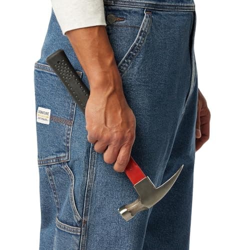Signature by Levi Strauss & Co. Gold Mens Overalls (Also Available in Big & Tall) jeans, Medium Indigo, 38W x 30L — view 3