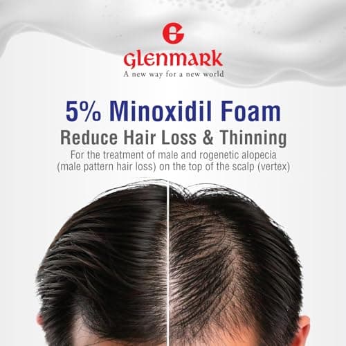Glenmark | Minoxidil 5% Hair Regrowth Foam for Men, Aerosol Can, 1 Month Treatment (60 gr) – Mess-Free, Fast-Drying Formula for Thinning Hair & Hair Loss – Reactivates Follicles — view 8