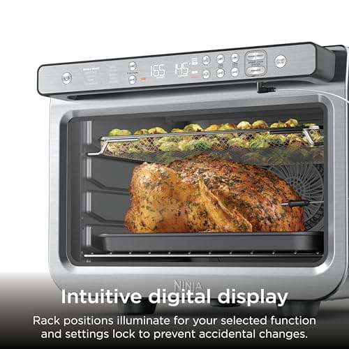 Ninja Prestige Smart XL with Pro Cook System 10 in 1 Digital Countertop Convection Toaster Oven, Air Fry, Air Roast, Broil and Bake, Thermometer, 1800 Watts, Stainless Steel, DT551 — view 5