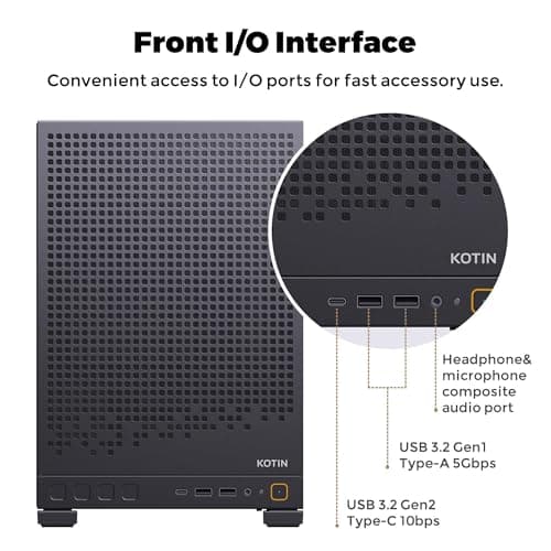 KOTIN Prebuilt Gaming PC Ryzen 5 9600X, 16GB DDR5, RTX 5060 Ti 8GB, 1TB SSD — view 6