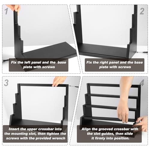 MCAEFER ZHCY 4-Tier Graded Trading Baseball Football Sports Card Display Case,Wooden Card Display Stand,Exquisite Trading Card Display for Card Game Collection — view 2