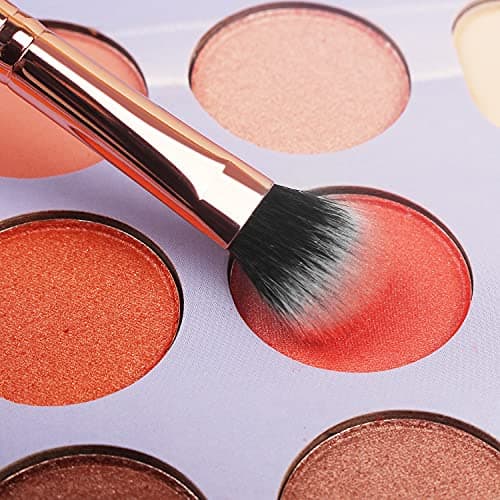 Real Perfection Makeup Brush Set 16 Pcs with 1 Eyebrow Razor Premium Synthetic Foundation Powder Concealers Eyeshadow Blush Makeup Brushes Make up Brushes Kit (Pink) — view 2