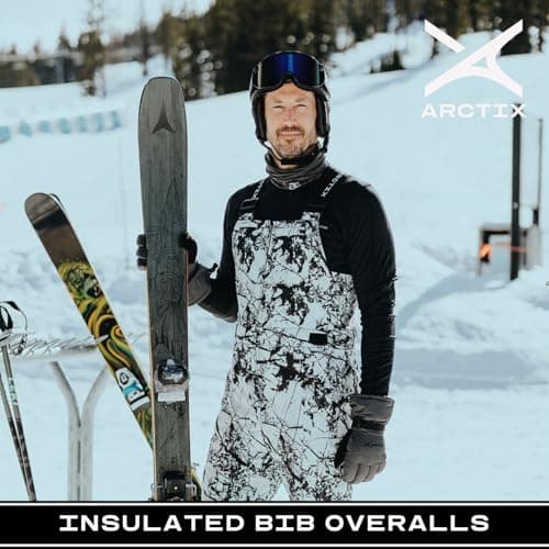 Arctix Men's Essential Insulated Bib Overalls, Black, Medium/34" Inseam — view 4