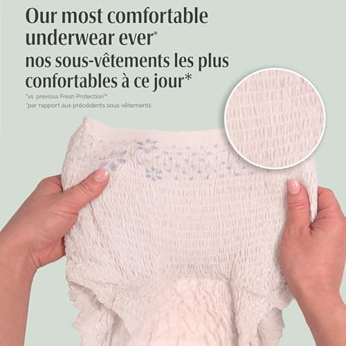 Depend Fresh Protection Adult Incontinence Underwear for Women (Formerly Depend Fit-Flex), Disposable, Maximum, Medium, Blush, 76 Count (2 Packs of 38) — view 5