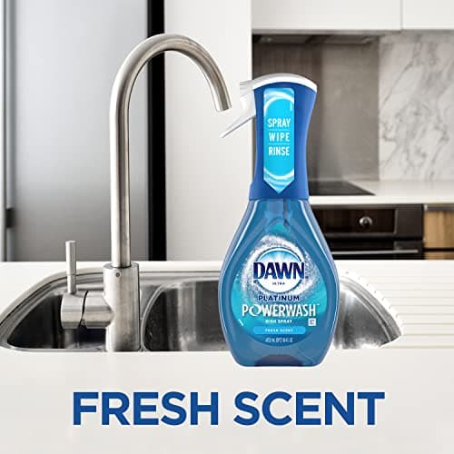 Dawn Powerwash Spray, Dish Soap, Dishwashing Liquid, Fresh, 1 Starter Kit + 3 Refills, 4x16 Fl Oz — view 7