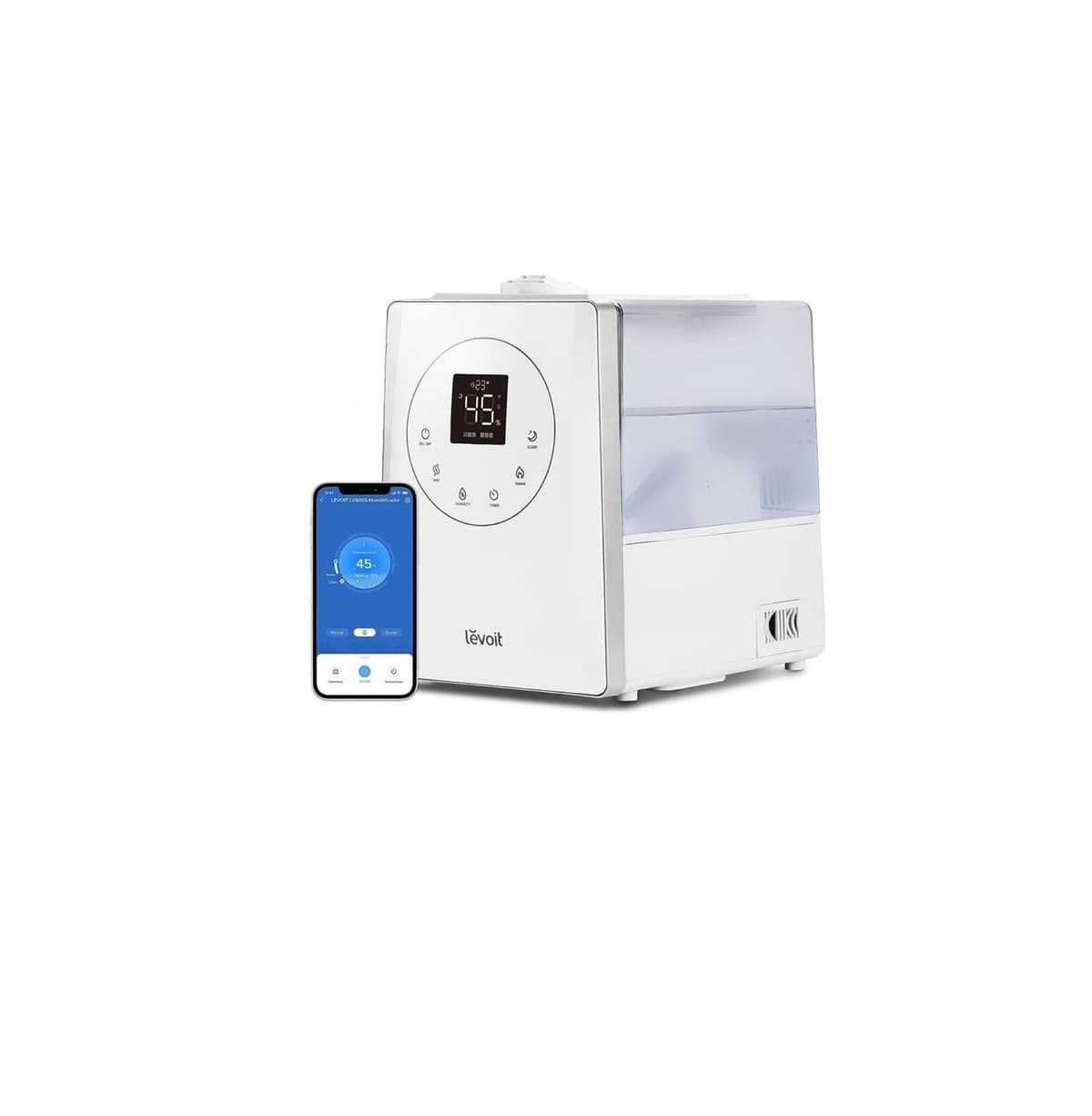 LEVOIT Humidificador Inteligente de Niebla Fría para Habitación y Bebé con Sensor, Control por APP y Voz, Difusor Aceites Esenciales, Temporizador a Cuarto,＜28dB, 3L Top-Fill, Blanco — view 10