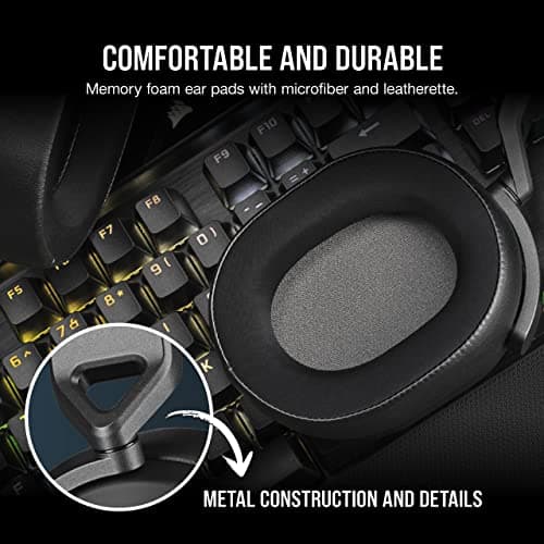 Corsair HS65 Surround Multiplatform Wired Gaming Headset – Dolby Atmos – SonarWorks SoundID – iCUE Compatible – PC, Mac, PS5, PS4, Xbox, Nintendo Switch, Mobile – Carbon — view 4
