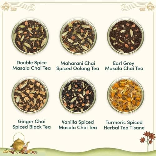 VAHDAM, Chai Tea Gift Set (12 varieties) Chai Loose Leaf Tea in Tin Caddy Gift Box | Exotic Chai Tea Blends | Gluten Free, Non GMO | Gifts for Men and Women | Gifts for Him/Her — view 2