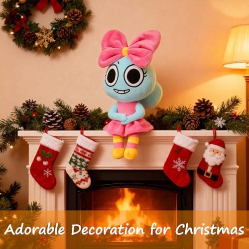 Dandy's World Plush, Dandy's World Plushies Poppy, Adorable Collectible Plush Toy Gift for Fans, Huggable Stuffed Doll for Room Decor, Birthday Party Supplies — view 4