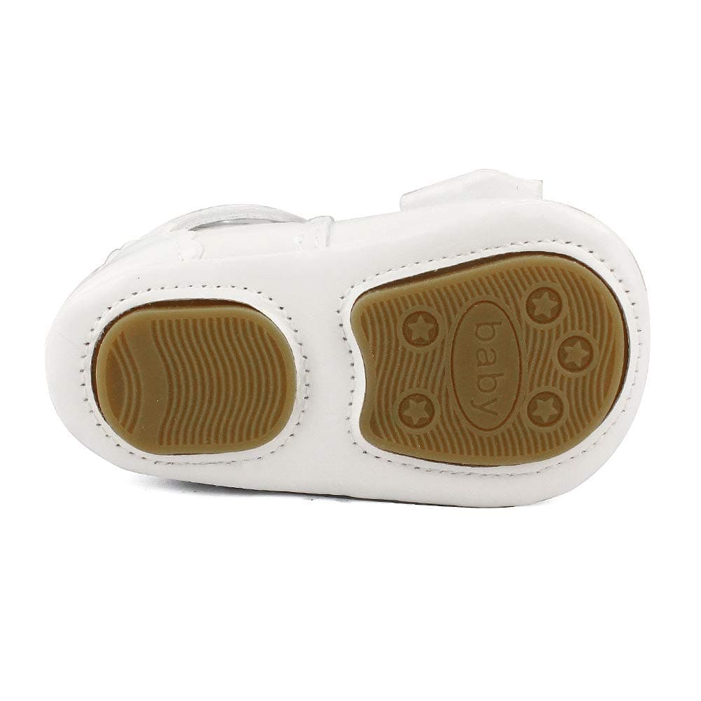 LACOFIA Baby Girls Anti-Slip First Walking Shoes Infant Bowknot Mary Jane Princess Party Shoes Prewalkers — view 5