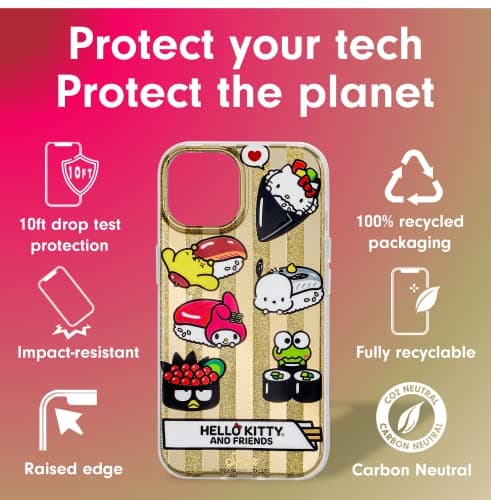 Sonix x Sanrio Case for iPhone 14 Plus | Compatible with MagSafe | 10ft Drop Tested | Hello Kitty Sushi — view 3
