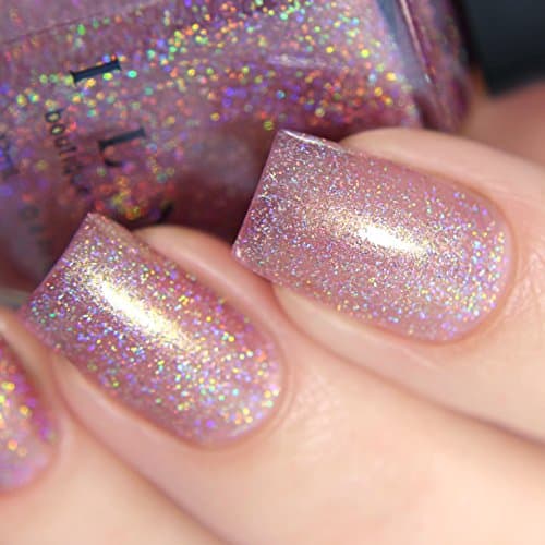 ILNP Ballet Slipper - Soft Pink Holographic Nail Polish, Ballet Pink Shimmer Polish, Vegan, Non-Toxic, Cruelty Free — view 4