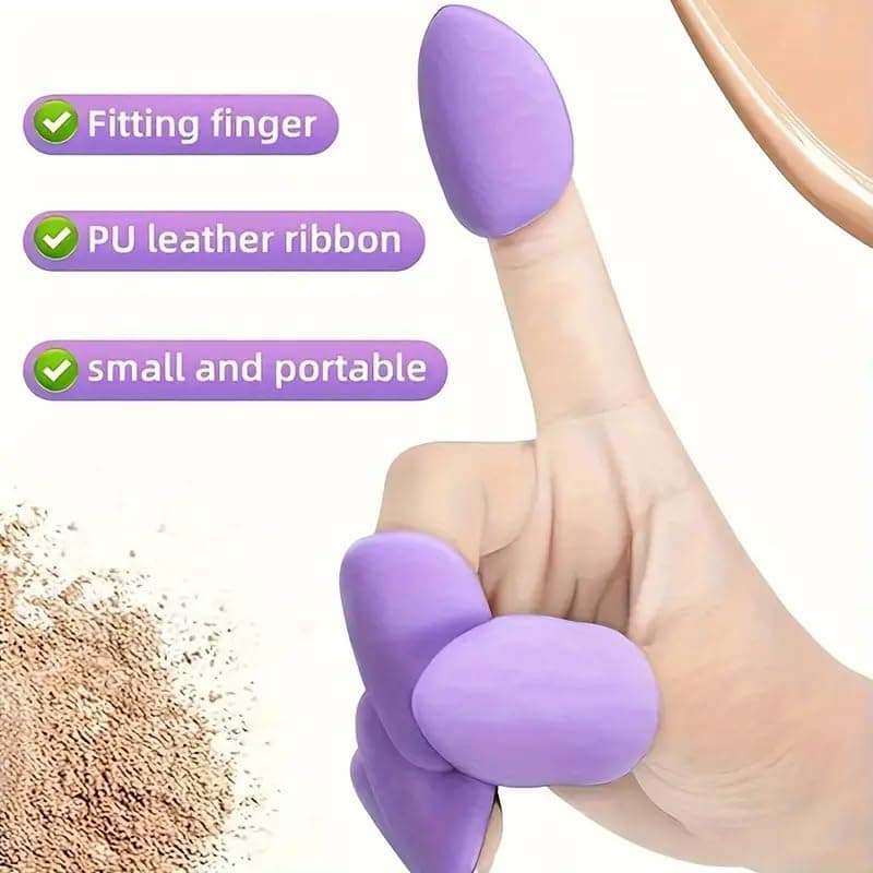 12-Piece All-Purpose Makeup Sponge Puff Set, includes3 Powder Puffs,3 Mini Air Cushion Puffs, 3 BeautyBlenders & 3 Mini Beauty Blenders, Pink — view 5