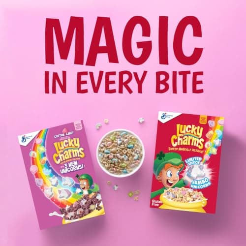 Lucky Charms Gluten Free Cereal with Marshmallows, Kids Breakfast Cereal, Made with Whole Grain, 10.5 oz — view 7