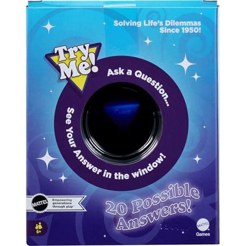 Mattel Games Magic 8 Ball Toys and Games, Original Fortune Teller Ball, Ask a Question and Turn Over For Answer — view 5