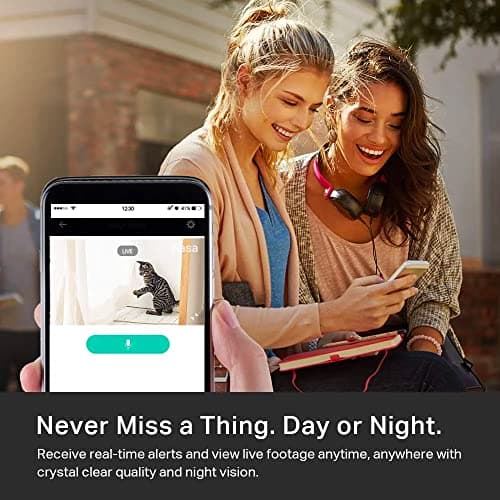 Kasa 1080p Indoor Pan/Tilt Wired Security Camera - Works as a Baby & Pet Monitor, Motion Detection & Tracking, 2-Way Audio, Night Vision, Subscription-Free Local Storage or Optional Cloud, EC70 — view 3