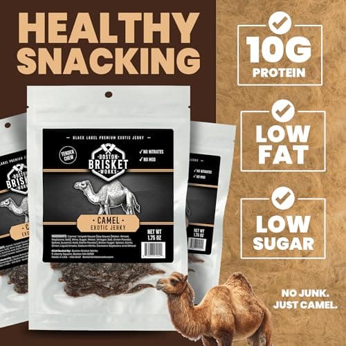 CAMEL JERKY – 100% Camel Meat - Exotic Wild Game Snack — view 3