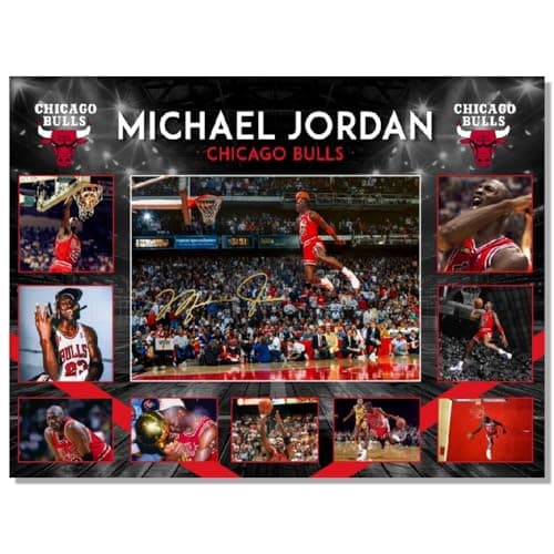 LPAIWXY Miehacl Jardon Dunk poster For Fans Kids Room Bedroom Wall Decor-Basketball Miehacl Jardon Signed Posters Canvas Prints Picture For Teen Boy girls Gifts