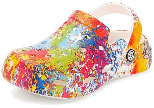 KVbabby Boys Girls Garden Clogs Slip on Sandals Water Shoes Children Shower Beach Pool Slippers(Multi-Coloured,12-12.5 Little Kid)
