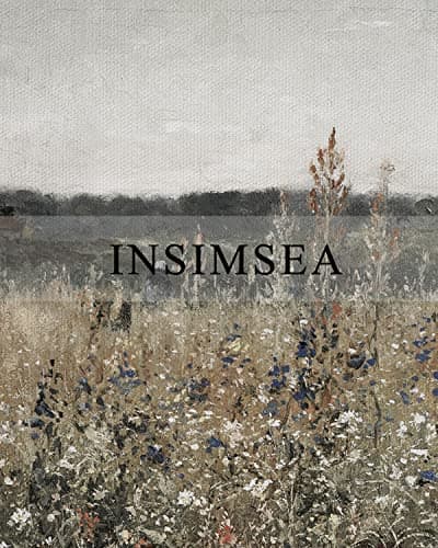 InSimSea Framed Wall Art Decorations, Wildflower Field Vintage Wall Art Canvas Prints, Modern Farmhouse Bathroom Home Wall Decor 16x24in — view 3