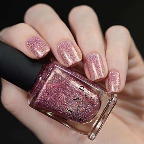 ILNP Ballet Slipper - Soft Pink Holographic Nail Polish, Ballet Pink Shimmer Polish, Vegan, Non-Toxic, Cruelty Free