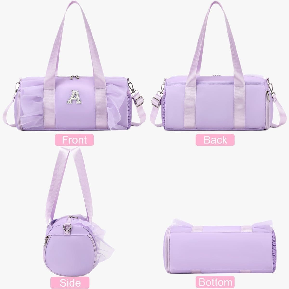 Bolsas Deporte Niña Bolsa Mano Bolso Piscina Gimnasia Natacion con Zapatero Independiente y Bolsillo Impermeable — view 2