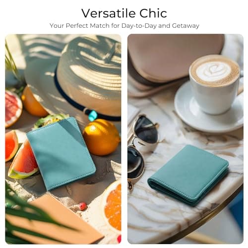 Alldaily Small RFID Wallet for Women Slim Compact Bifold Pocket Ladies Travel Mini Purse (Purist Blue) — view 2